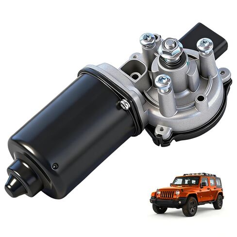مجموعة محرك الممسحة لسيارة جيب رانجلر 2007-2018 JK Sport Utility، استبدال محرك ممسحة الزجاج الأمامي 55077859AB، 55077859AD، 55077859AC in Kuwait