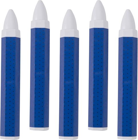 5 Pcs White Tire Marking Crayons, 3.94x0.59 Inches Tire Marker for Lumber Crayons, Industrial Wax Sticks for Rubber, Leather in Kuwait