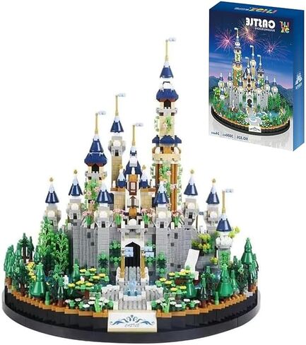 DOLBLOCK Castle Micro Building Blocks الهندسة المعمارية ومجموعة نموذج مجموعة DIY الألعاب المثالية الإبداعية 3D لغز 3600 جهاز كمبيوتر شخصى صغير الطوب الهدايا ل 14+ الفتيات البالغات والأطفال in Saudi Arabia