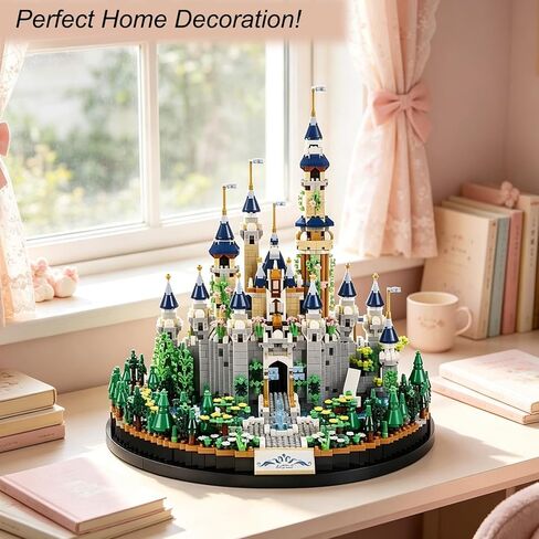DOLBLOCK Castle Micro Building Blocks الهندسة المعمارية ومجموعة نموذج مجموعة DIY الألعاب المثالية الإبداعية 3D لغز 3600 جهاز كمبيوتر شخصى صغير الطوب الهدايا ل 14+ الفتيات البالغات والأطفال in Saudi Arabia