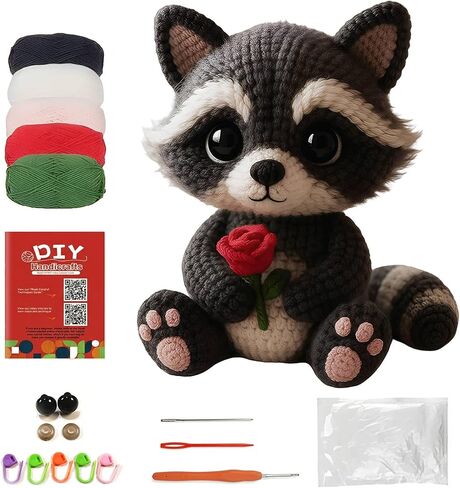 مجموعة Morcolplus كروشيه عباد الشمس للمبتدئين والكبار، مجموعة Amigurumi Crochet Flower Starter مع دروس فيديو، مجموعة أدوات غزل DIY، هدية دمية عباد الشمس مصنوعة يدويًا للنساء وديكور المنزل in Kuwait