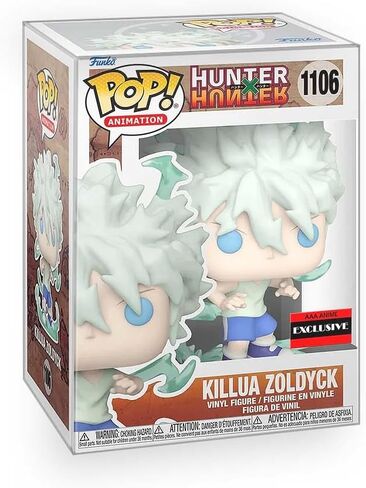 Epic Collectibles Pop Anime: Hunter X Hunter (HxH) - Killua Zoldyck Godspeed Exclusive Vinyl Figure Bundle with Compatible Funko Box Protector in Kuwait