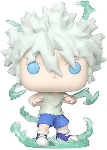 Epic Collectibles Pop Anime: Hunter X Hunter (HxH) - Killua Zoldyck Godspeed Exclusive Vinyl Figure Bundle with Compatible Funko Box Protector in Kuwait