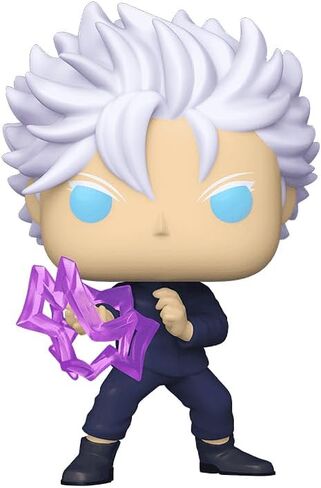 Epic Collectibles Pop Anime: Jujitsu Kaisen (JJK) - Satoru Gojo Unmasked with Hollow Purple Exclusive Vinyl Figure Included with Box Protector Compatible for Funko in Kuwait