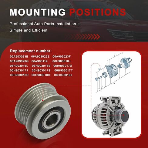 06H903119B مخلب بكرة 06H903201D استبدال لأودي A1 A3 A4 A5 A6 A7 Q2 Q3 Q5 TT VW Golf جيتا باسات شيروكو تيغوان الناقل سكودا مقعد in Kuwait
