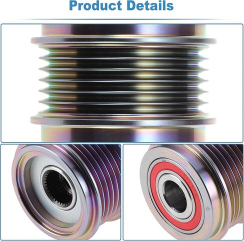 06H903119 Alternator Freewheel Clutch Pulley for Audi A5 Quattro 2.0L 2010-2017 for Audi Q5 2.0L 2011-2012 Overrunning Alternator Pulley Part 1 Set in Kuwait