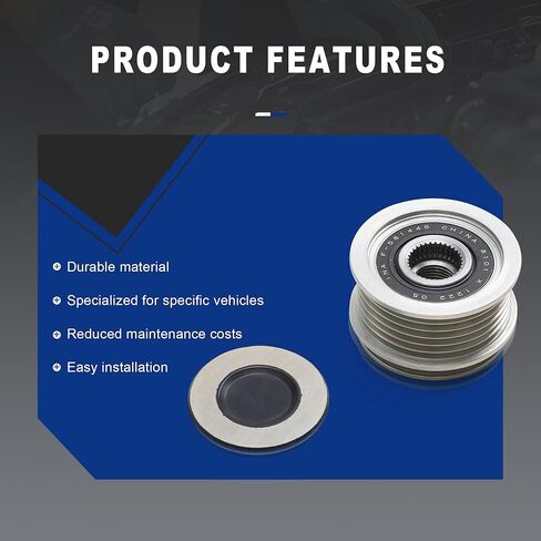 06H903119B Clutch Pulley Compatible with Audi A1 A3 A4 A5 A6 A7 Q2 Q3 Q5 TT VW Golf Jetta Passat Scirocco Tiguan Transporter Skoda Seat EA888 MK2 1.8/2.0T in Kuwait