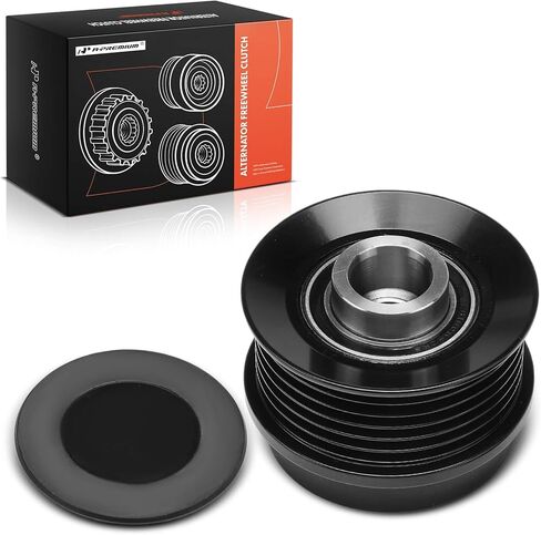 A-Premium Alternator Freewheel Clutch Pulley, 6 Grooves, Compatible with Jeep Grand Cherokee 2003, Wrangler 2003-2006, Liberty 2002-2006, TJ 2003/2005-2006 & Dodge Dakota 2003-2004, Clockwise in Kuwait