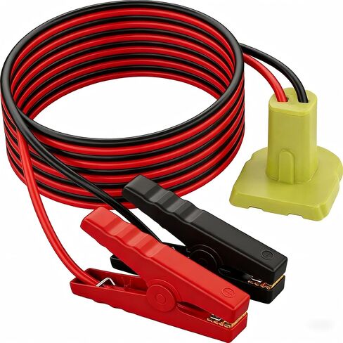 كابلات توصيل متوافقة مع جهاز تشغيل بطارية ميلووكي 12 فولت، كابل معزز 8AWG 2FT مع مشبك تمساح محول، سلك سيليكون مقاوم للحرارة 392 درجة فهرنهايت/200 درجة مئوية لسيارات بدء التشغيل والمركبات الترفيهية in Kuwait