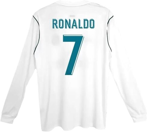 2017 Ronaldo Retro Long Sleeve Home Kit Soccer Jersey for Men Fan Version in Saudi Arabia