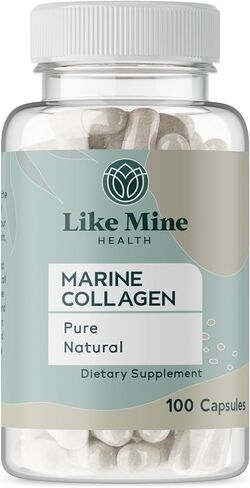 Like Mine Marine Collagen (100 Capsules), No Fillers, Pure & Natural, Bioavailable in Saudi Arabia