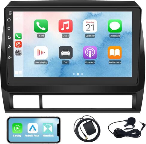 Car Radio for Toyota Tacoma 2005-2015 Built-in carplay Android Auto,9 inch Android 12 Car Stereo Head Unit 2G RAM 32G ROM with DSP WiFi GPS Navigation Bluetooth Steering Wheel Control in Saudi Arabia
