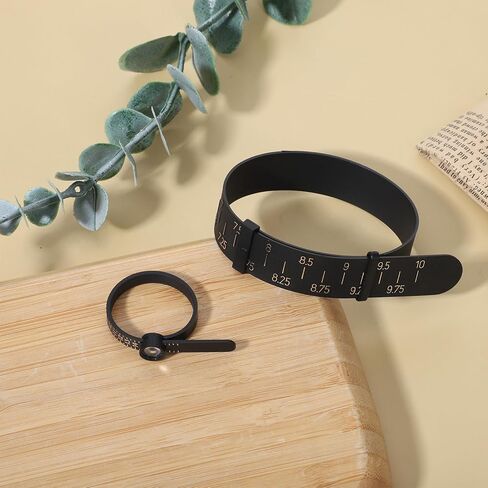 2PCS Wrist Sizer for Bracelets Bracelet Sizer and Ring Measuring Tool Universal Finger Measure for Ring Size Wrist and Bangle Sizing Measure Tool Guage Jewelry Measurer for Women Men, Inch Scale in Kuwait