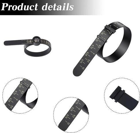 2PCS Wrist Sizer for Bracelets Bracelet Sizer and Ring Measuring Tool Universal Finger Measure for Ring Size Wrist and Bangle Sizing Measure Tool Guage Jewelry Measurer for Women Men, Inch Scale in Kuwait