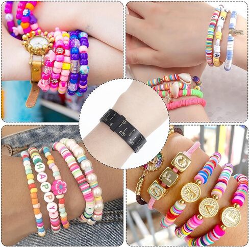 2PCS Wrist Sizer for Bracelets Bracelet Sizer and Ring Measuring Tool Universal Finger Measure for Ring Size Wrist and Bangle Sizing Measure Tool Guage Jewelry Measurer for Women Men, Inch Scale in Kuwait
