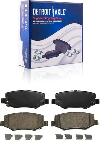 Detroit Axle - Rear Brake Kit for Dodge Nitro Jeep Liberty Wrangler JK, Disc Brake Caliper Ceramic Brake Pads Replacement in Kuwait