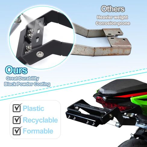 Xitomer لـ Kawasaki Ninja 500 Ninja400 Ninja250 Z500 Z400 Z250 12 ظهرًا حركة بهلوانية بالدراجة في الشارع ركوب كشط بار لملحقات Ninja 500 in Kuwait