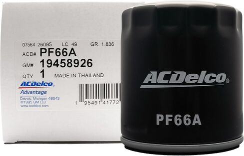 مجموعة زيت محرك الديزل ACDelco dexosD SAE 0W-20 للخدمة الخفيفة مع فلتر زيت ACDelco PF66A لمحركات الديزل Duramax سعة 3.0 لتر | 8 عناصر: 7 من 10-9277 (19370138) + 1 من PF66A (19458926) in Kuwait