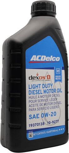 مجموعة زيت محرك الديزل ACDelco dexosD SAE 0W-20 للخدمة الخفيفة مع فلتر زيت ACDelco PF66A لمحركات الديزل Duramax سعة 3.0 لتر | 8 عناصر: 7 من 10-9277 (19370138) + 1 من PF66A (19458926) in Kuwait
