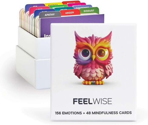 مجموعة بطاقات FeelWise - أتقن عواطفك من خلال الوعي الدقيق - تمكين الرفاهية العاطفية - 60 بطاقة تقنية للذكاء العاطفي - تعزيز المرونة والازدهار in Saudi Arabia