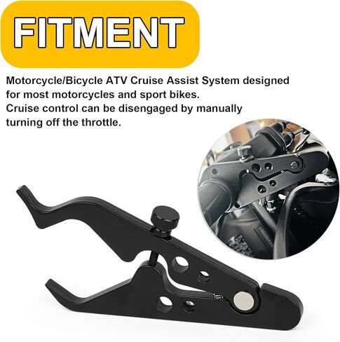 PSLER Motorcycle Cruise Control Throttle Lock - Throttle Cruise Control for Motorcycle Throttle Universal Motorcycle Throttle Lock Cruise Control Motorcycle Cruise Assist Throttle Aluminum Clamp 2PCS in Kuwait