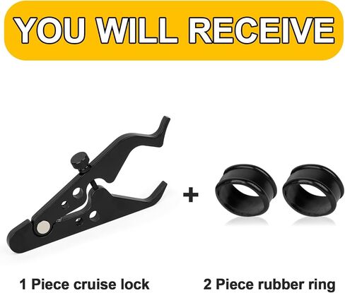 PSLER Motorcycle Cruise Control Throttle Lock - Throttle Cruise Control for Motorcycle Throttle Universal Motorcycle Throttle Lock Cruise Control Motorcycle Cruise Assist Throttle Aluminum Clamp 2PCS in Kuwait