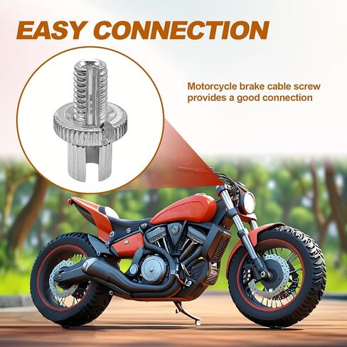 4 Pcs 8mm Metric Motorcycle Clutch Brake Cable Adjuster Screw Nuts Universal Compatible with Honda Suzuki Kawasaki Yamaha ATV Dirt Bike Replace OE #3467090 in Kuwait