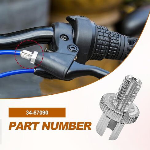 4 Pcs 8mm Metric Motorcycle Clutch Brake Cable Adjuster Screw Nuts Universal Compatible with Honda Suzuki Kawasaki Yamaha ATV Dirt Bike Replace OE #3467090 in Kuwait