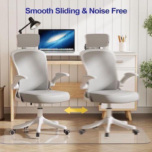 Delamu Office Chair Mat for Hardwood Floor, 30"×48" Office Computer Desk Chair Mat, Clear PVC Heavy Duty Floor Protector Mats for Rolling Chairs, Only for Hard Floor (30"×48" Rectangular) in Kuwait