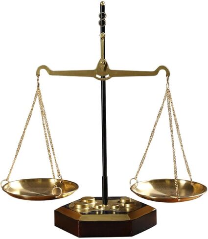Libra Scale Tray Justice Scale Display Stand Iron Balance Scale Organizer Jewelry Storage Centerpiece Suitable for Graduation Study Room Home, 38cmx41.2cm in Kuwait