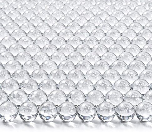 Sukh 190 Pcs Clear Marbles for Vase Filler - Small Round Glass Beads 0.39In Transparent Glass Marbles for Vases,Aquariums,Home Decoration,Games,1LB in Kuwait