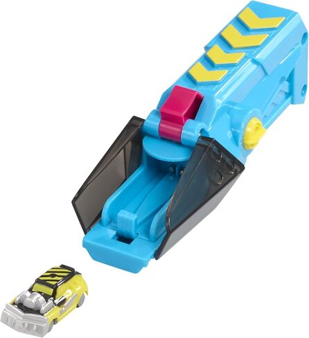 سيارة وقاذفة الكسارة الصفراء من Hyper Burst Battle Racers | أكثر من 600+ ميلا في الساعة مقياس السرعة! | سيارات السباق ذات الحجم الصغير وألعاب الحركة القتالية | للأعمار من 5 سنوات فما فوق in Kuwait