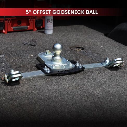 GEN-Y Hitch GoosePuck GEN II Main Assembly - 5" Offset - 25K Overall Towing - with Safety Chain Anchors Incorporated - Compatible with Ford 2017 to Current in Kuwait