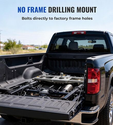 وصلة عنق معقوفة شديدة التحمل تناسب 2017-2022 Ford F250 & F350 وF450 مع سرير مثبت في المصنع، 30 كجم GTW، تصميم كرة مخفية in Kuwait