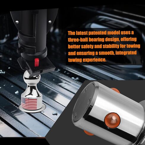 38K Anti-Theft Lock Gooseneck Hitch Kit for Ram 2500, Ram 3500 2013-2024 Puck System, Lockable 2-5/16’‘ Gooseneck Ball, Triple-Ball Retention, 2pcs Safety Chain Anchors, Upgraded Version of 60638 in Kuwait