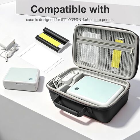 Hard Storage Case for YOTON Photo Printer 4"x6"/HPRT CP4000l 4x6 Printer.-Black in Kuwait