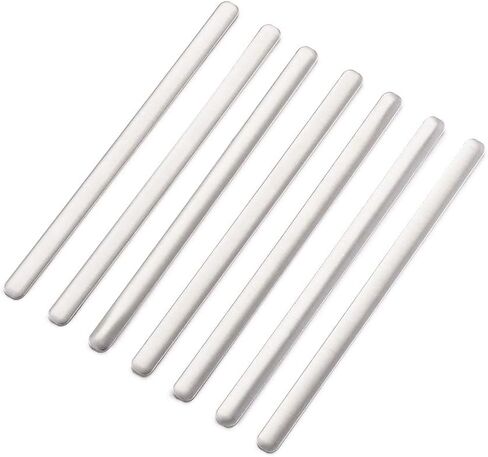 Elecrelive 50pcs Aluminum Strips Straps 8.5cm/3.34'' Nose Bridge Strip Nose Bridge Bracket DIY Wire for Mask Handmade Nose Clips Making Sewing and Crafting in Saudi Arabia