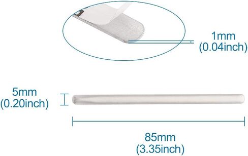 Elecrelive 50pcs Aluminum Strips Straps 8.5cm/3.34'' Nose Bridge Strip Nose Bridge Bracket DIY Wire for Mask Handmade Nose Clips Making Sewing and Crafting in Saudi Arabia