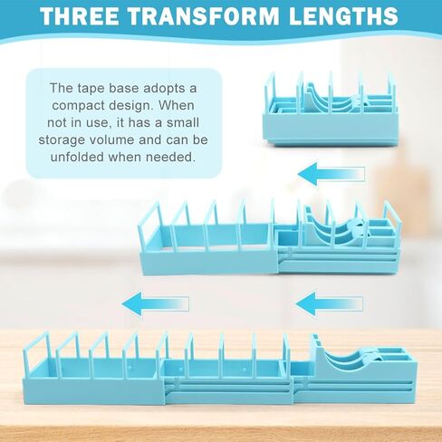 Tape Dispenser for Gift Wrapping, Prepares 18 Tape Strips Fast, Blade-Free Cutter Fits Standard, Washi & Double-Sided Tapes in Kuwait