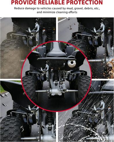 واقي الكعب لـ Yamaha Raptor 700، واقيات الطين لمسند القدم اليسرى واليمنى، غطاء رفرف للقدم لـ Yamaha Raptor 700 700R 2013-2026، استبدال OEM #1PE-F1691-00-00، 1PE-F1621-00-00 in Kuwait