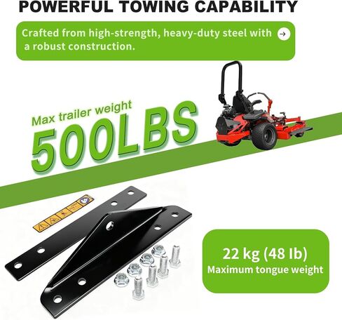 79108500 Trailer Hitch Kit Compatible with Gravely ZT HD, Compact-PRO, PRO-Turn Z/ZX, Ariens Zenith Models, Heavy Duty Towing Attachment for Lawn Care in Kuwait