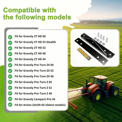 79108500 Trailer Hitch Kit Compatible with Gravely ZT HD, Compact-PRO, PRO-Turn Z/ZX, Ariens Zenith Models, Heavy Duty Towing Attachment for Lawn Care in Kuwait