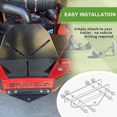 79108500 Trailer Hitch Kit Compatible with Gravely ZT HD, Compact-PRO, PRO-Turn Z/ZX, Ariens Zenith Models, Heavy Duty Towing Attachment for Lawn Care in Kuwait