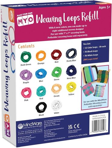 MindWare Make Your Own Weaving Loops Refill Kit - Ages 8 and up in Kuwait