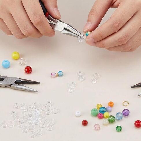SULIKJHUI 2000 Pcs 0.43x0.23 Inch Clear S Clips for Loom Bracelets, Plastic Bracelet Clips & Connectors, DIY Jewelry Making Supplies for Kids & Adults in Kuwait