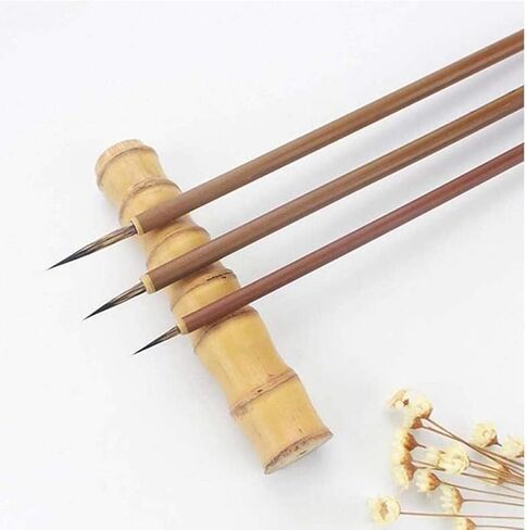 3Pcs Chinese Weasel Hair Hookline Pens for Watercolor Drawing, Small Medium Large Sizes in Kuwait