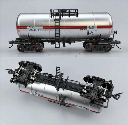 1:75 Train Accessories Model with Track Display Home Decor Present Collection Railway Train Set Simulation Toy for Birthday, Silver in Kuwait