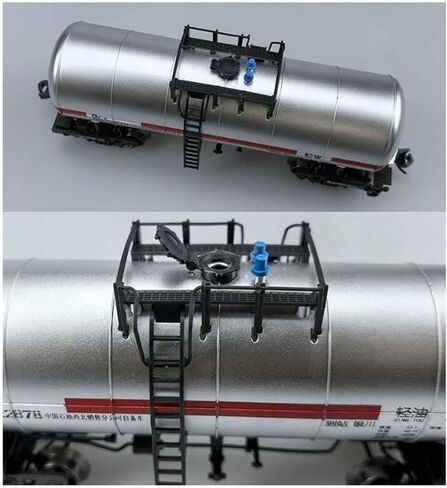 1:75 Train Accessories Model with Track Display Home Decor Present Collection Railway Train Set Simulation Toy for Birthday, Silver in Kuwait