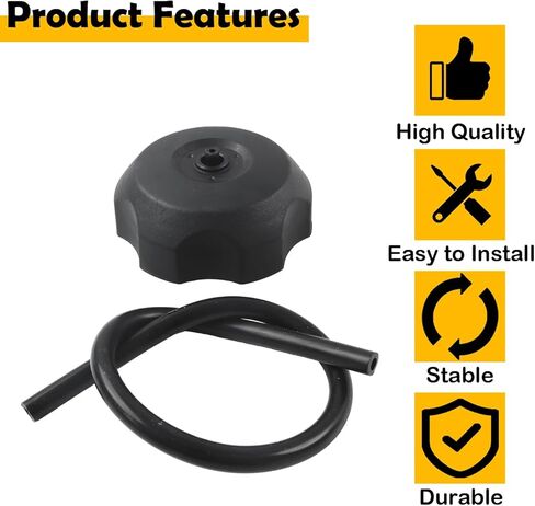 Fuel Gas Cap with Hose Compatible with Honda ATV Foreman 450 500, Rancher 350 400, Recon 250, Rincon 650 680, Rubicon 500, TRX250EX TRX250X TRX90 Series, Replace 17620-HF7-000 17620-HM8-A40 in Kuwait