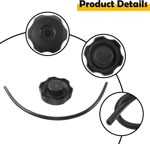 Fuel Gas Cap with Hose Compatible with Honda ATV Foreman 450 500, Rancher 350 400, Recon 250, Rincon 650 680, Rubicon 500, TRX250EX TRX250X TRX90 Series, Replace 17620-HF7-000 17620-HM8-A40 in Kuwait